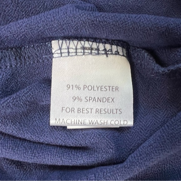 Peter Millar Springs Stretch Chamois 1/4 Zip Pullover Golf Navy Medium NEW 764 - Picture 4 of 4